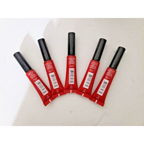 L'Oreal Paris Infallible Lip Paints Liquid Lipstick 324 DIY Red 0.27 Oz Set Of 5 - Picture 2 of 2